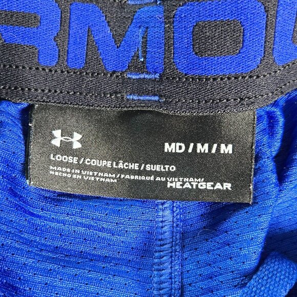 Under Armour Men's Athletic Short 9.5" - M Blue/Black - Picture 3 of 6